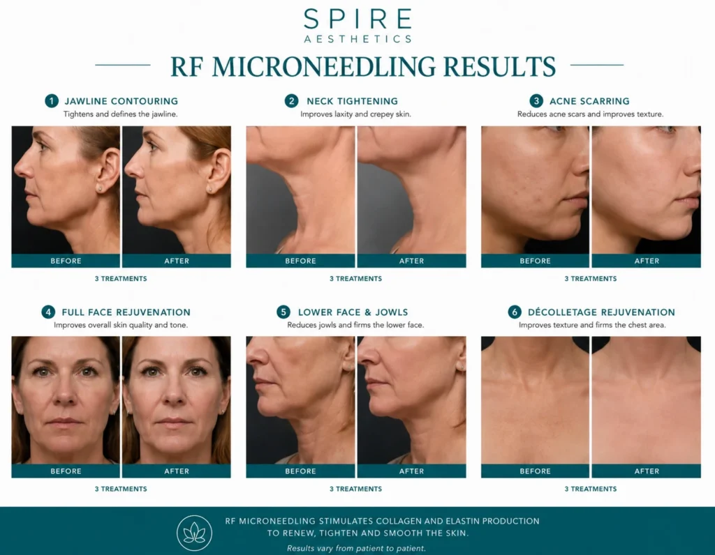 RF Microneedling Skin tightening Hampton in Arden results